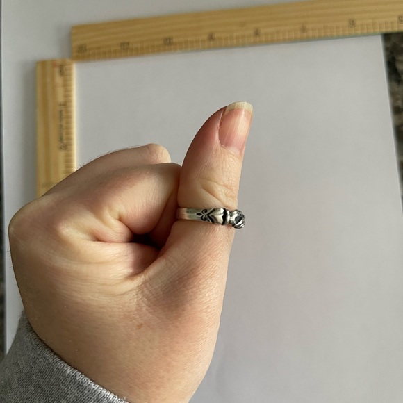 James Avery Hands of Friendship Sterling Silver Ring - Picture 6 of 10